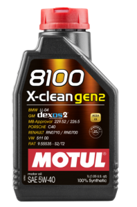 Motul 8100 X-clean gen2 SAE 5W-40